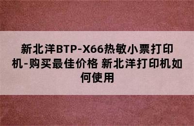 新北洋BTP-X66热敏小票打印机-购买最佳价格 新北洋打印机如何使用